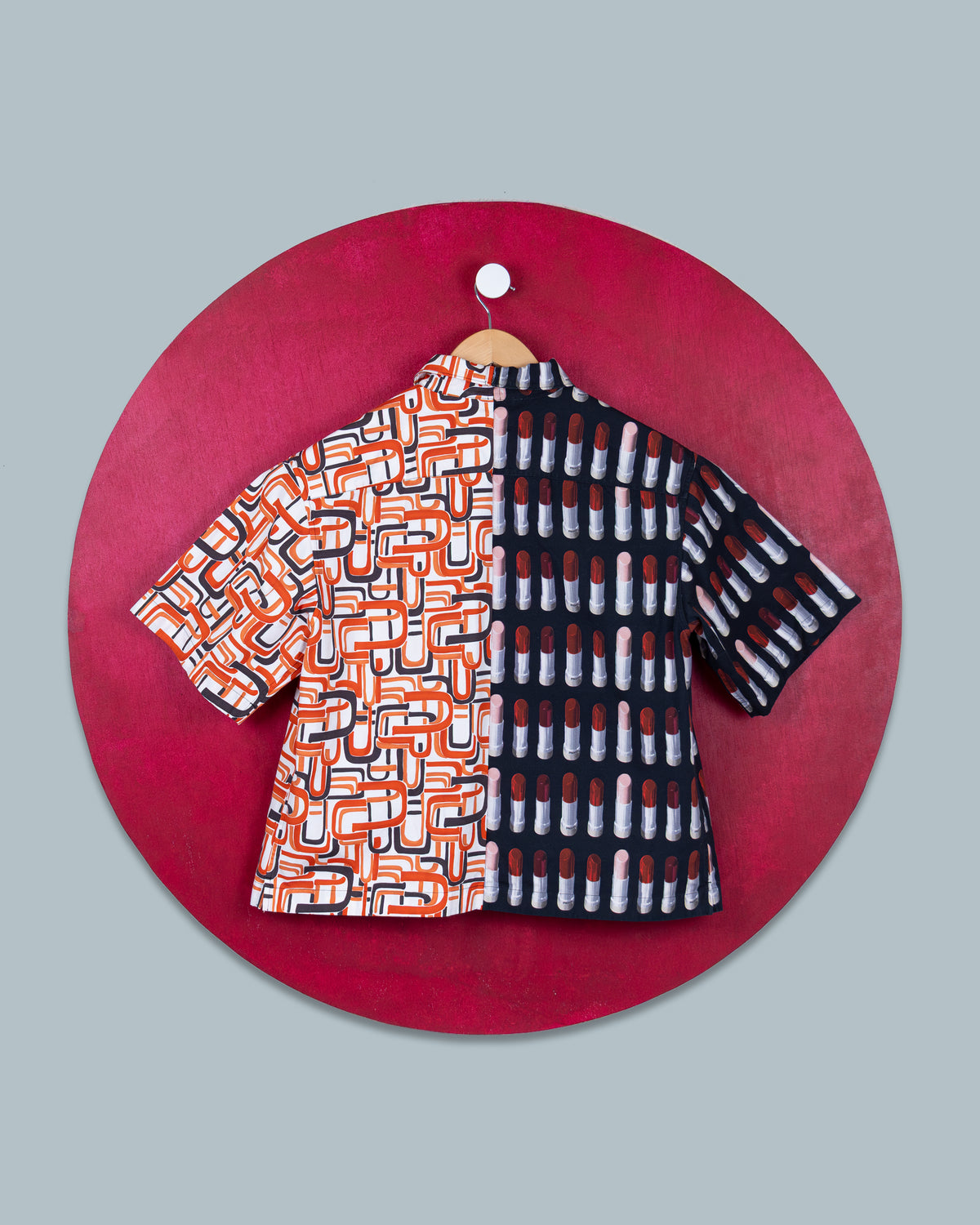 Prada - FW18 “Double Match” Shirt with Rubber Logo