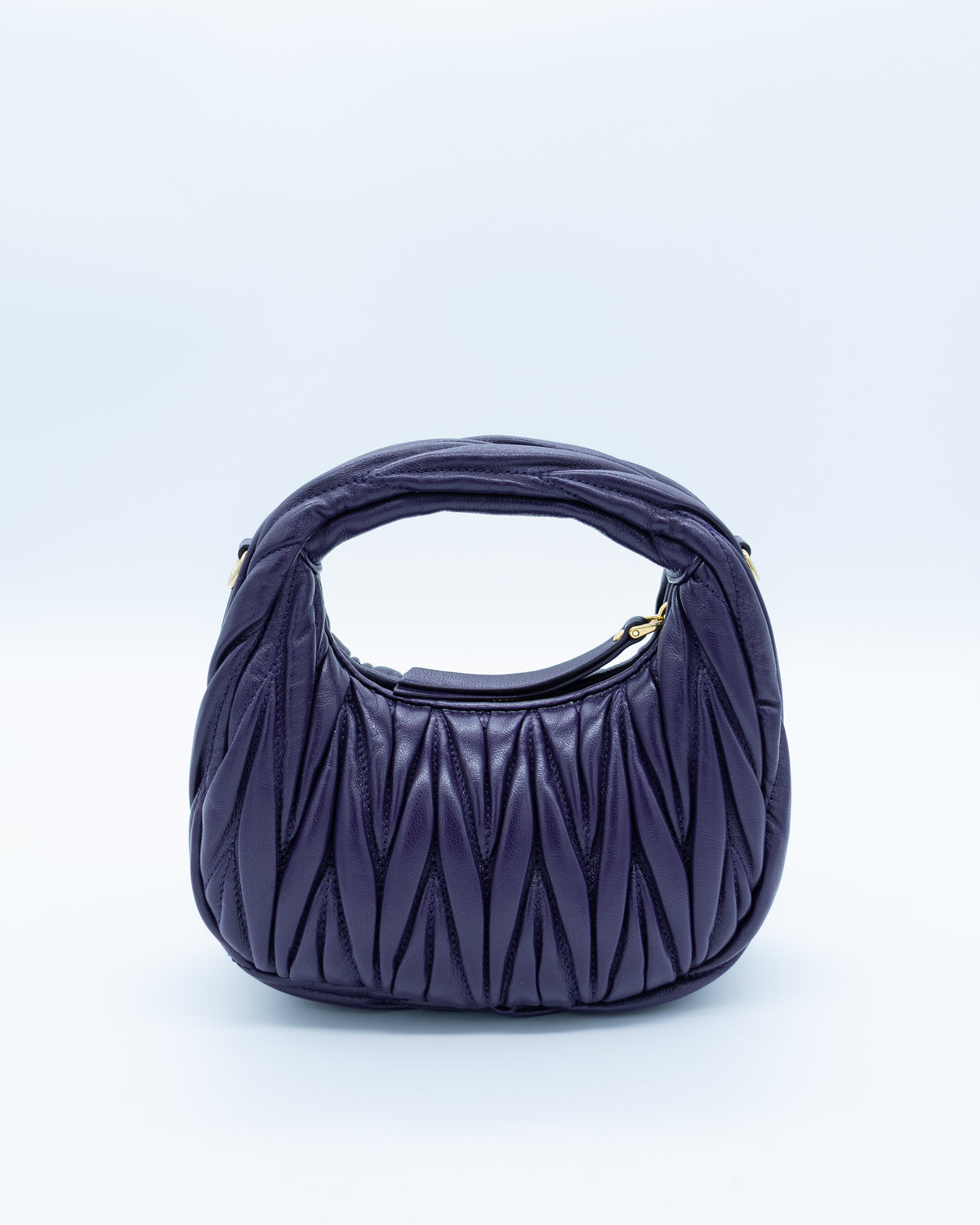 Miu Miu - Wander Matelassé Nappa Leather Mini Hobo Bag