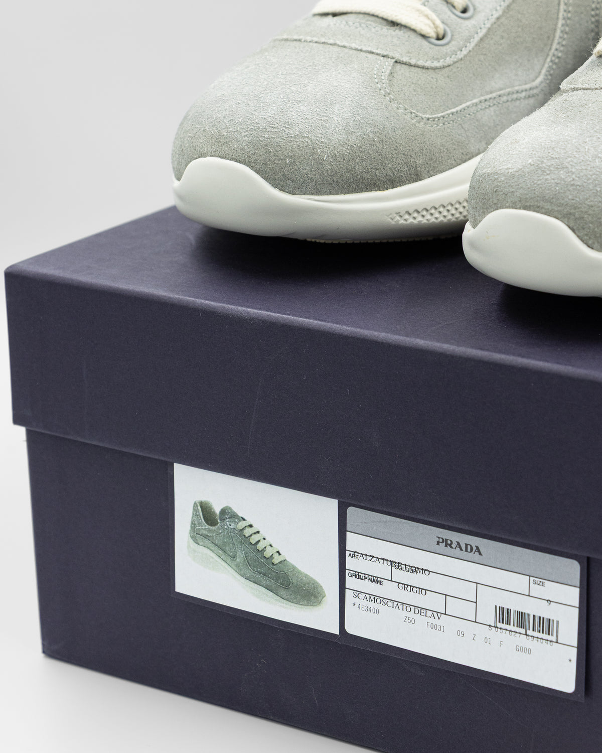 Prada - Americas Cup Suede Sneaker