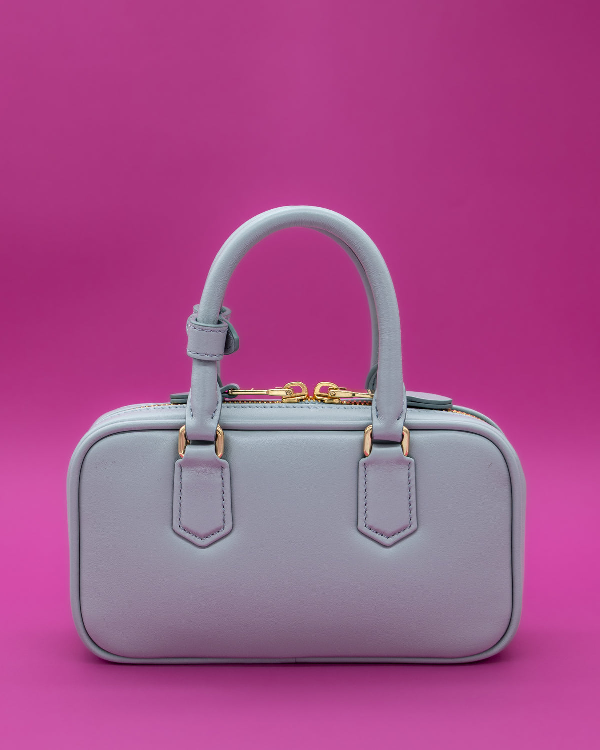 Miu Miu - Arcadie Leather Mini Bag with Lettering Logo