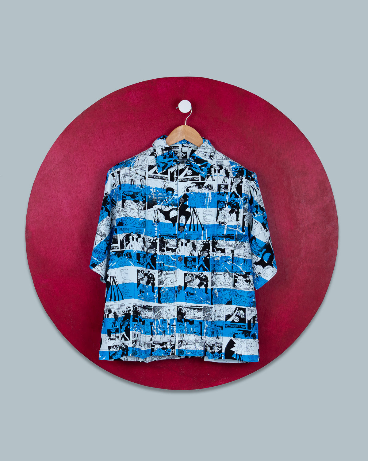 Prada - SS18 Comic Short Sleeve Shirt in Cotton.