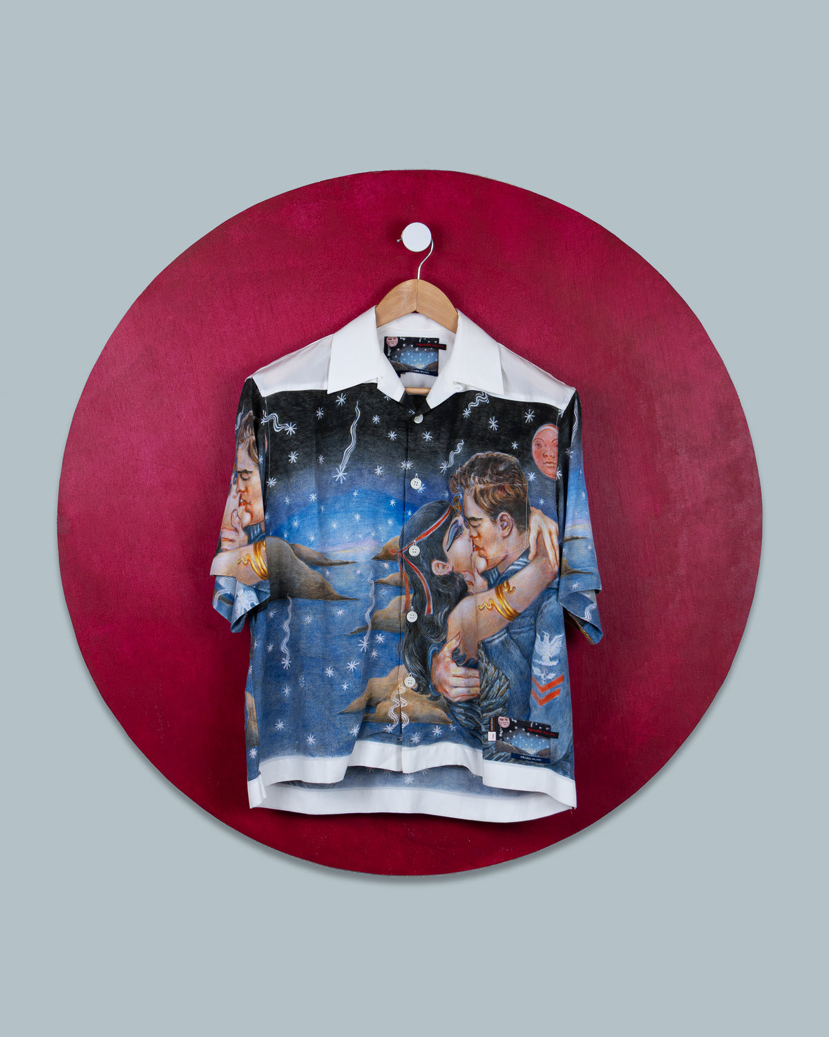 Prada -  FW16 “Impossible True Love” Short Sleeve Shirt – Viscose