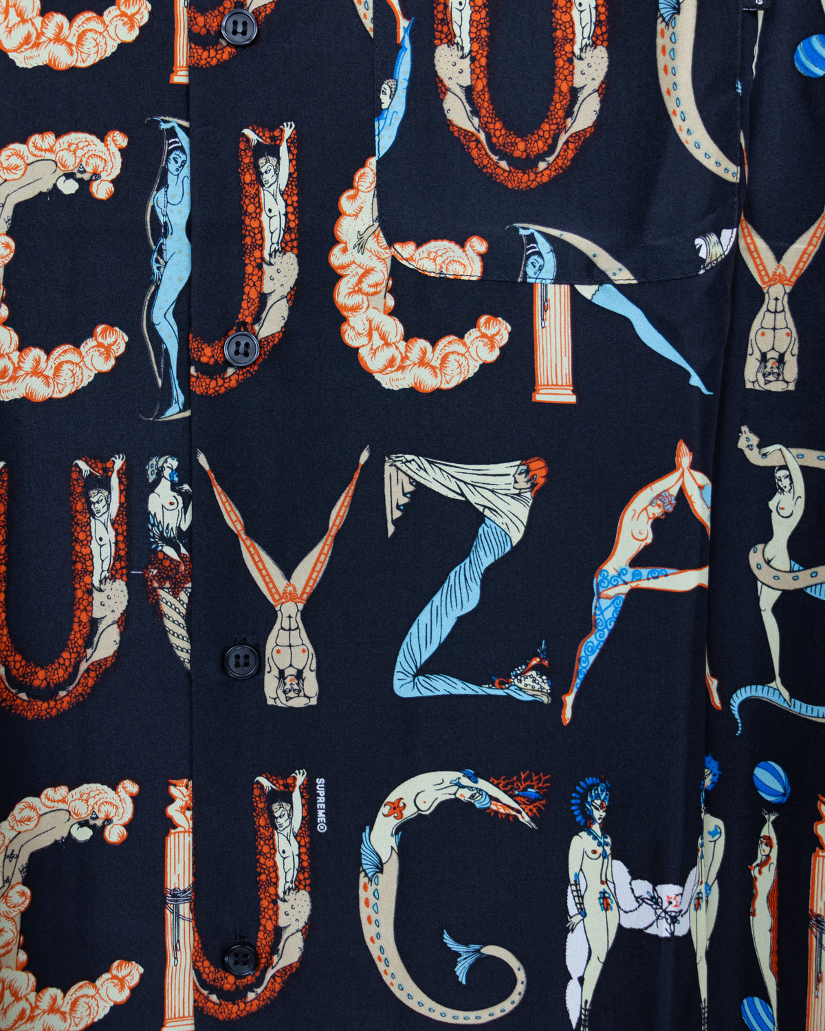 Supreme - SS18 Alphabet Silk Short Sleeve Shirt