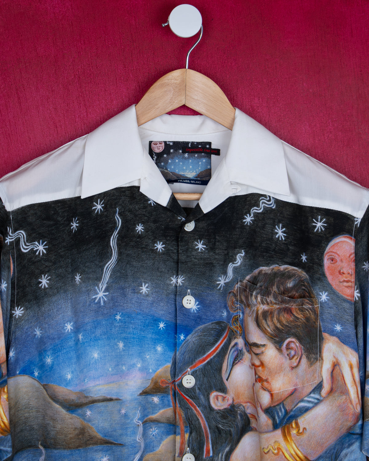 Prada -  FW16 “Impossible True Love” Short Sleeve Shirt – Viscose