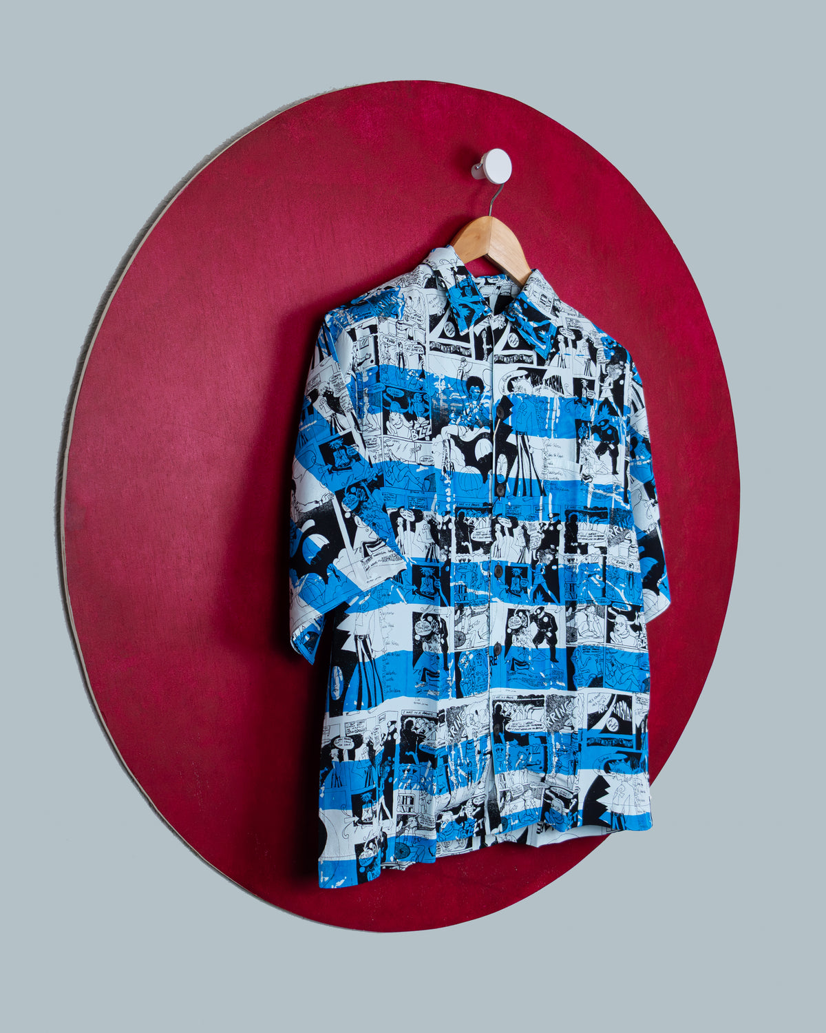 Prada - SS18 Comic Short Sleeve Shirt in Cotton.