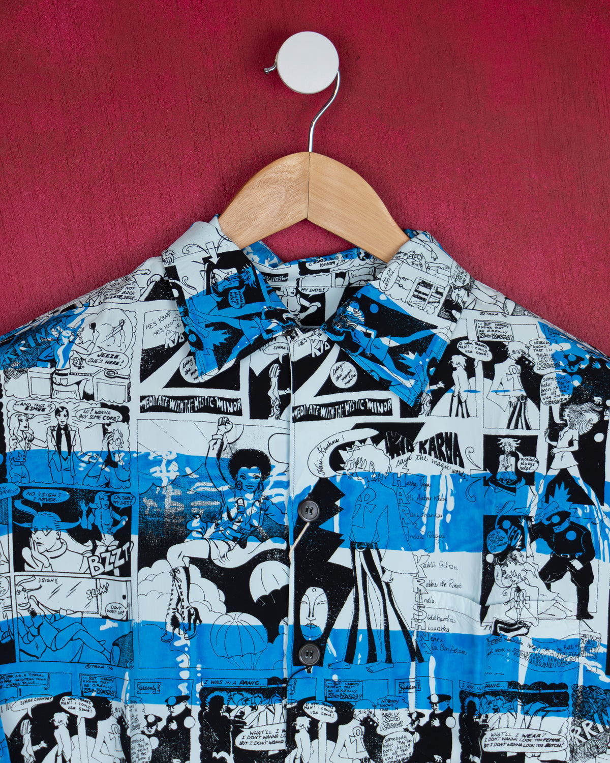 Prada - SS18 Comic Short Sleeve Shirt in Cotton.