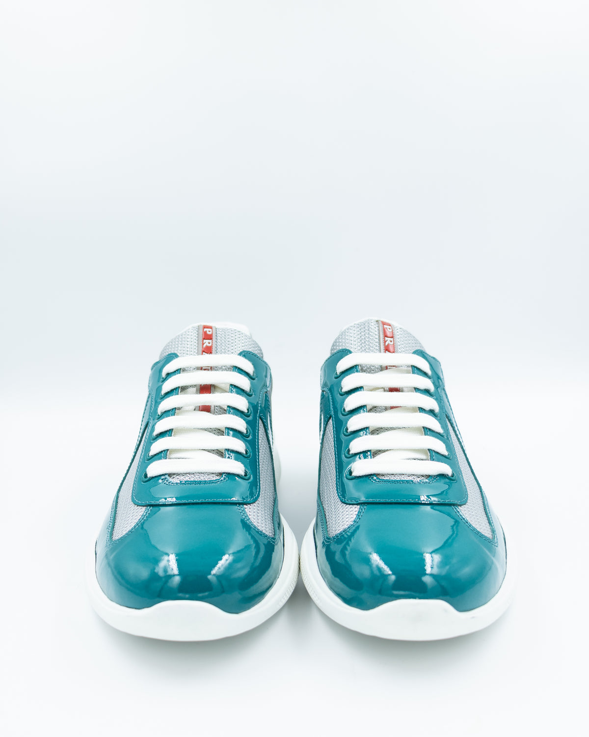 Prada - Americas Cup Patent Leather & Technical Fabric Sneaker