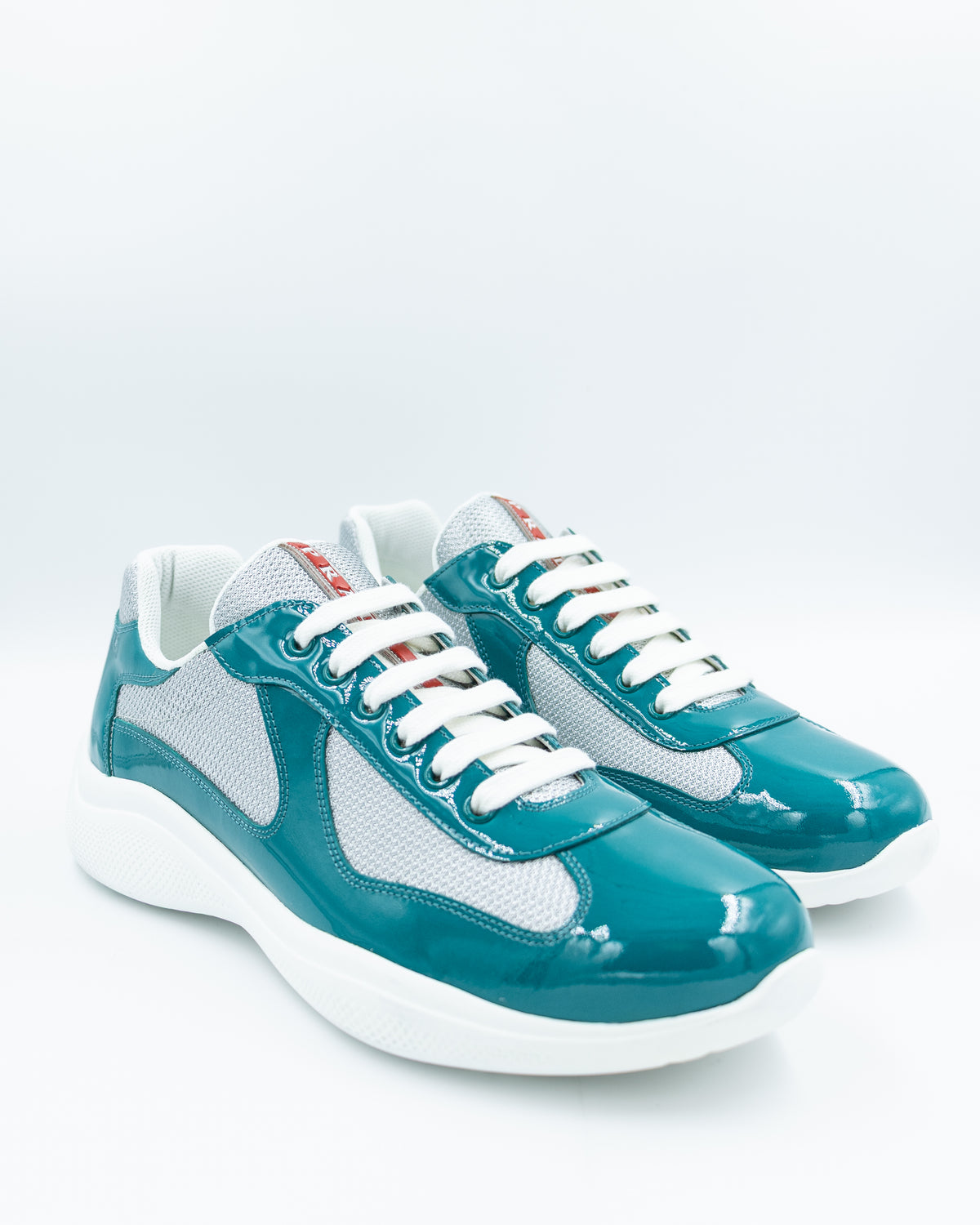 Prada - Americas Cup Patent Leather & Technical Fabric Sneaker