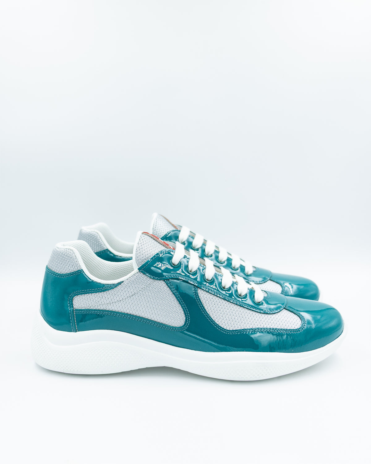 Prada - Americas Cup Patent Leather & Technical Fabric Sneaker