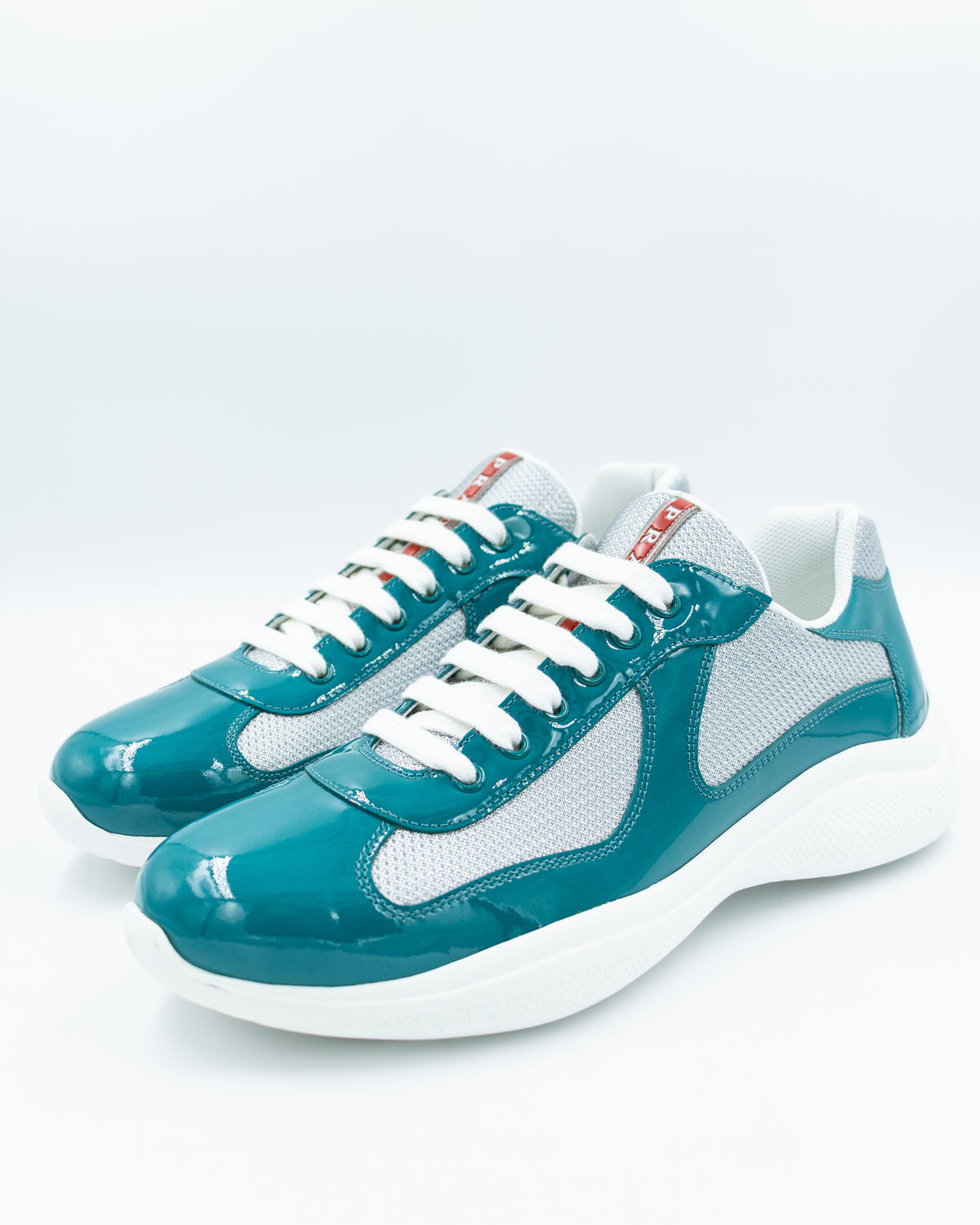 Prada - Americas Cup Patent Leather & Technical Fabric Sneaker