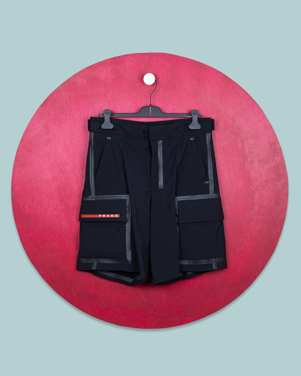 Prada - Linea Rossa Bio-Based Stretch Nylon Swim Cargo Shorts
