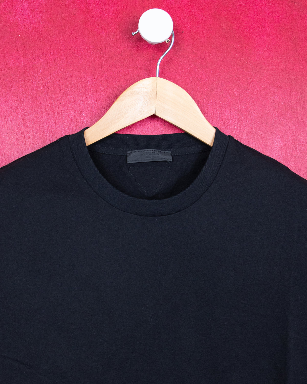 Prada - Cotton Jersey T-Shirt with Triangle Logo