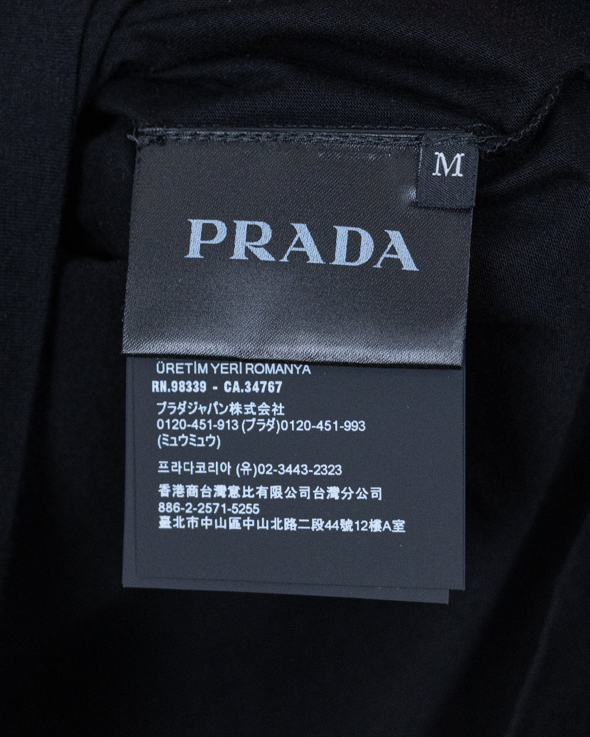 Prada - Cotton Jersey T-Shirt with Triangle Logo