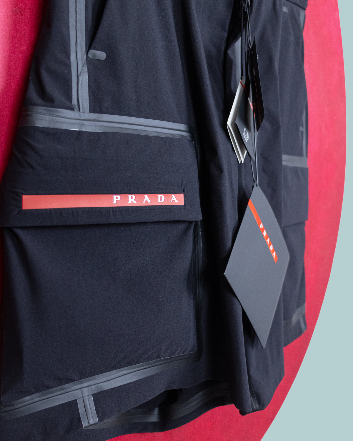 Prada - Linea Rossa Bio-Based Stretch Nylon Swim Cargo Shorts