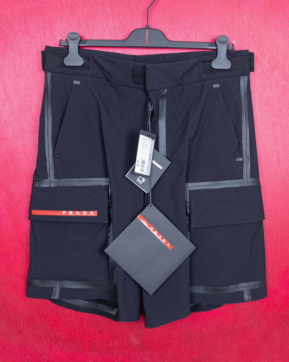 Prada - Linea Rossa Bio-Based Stretch Nylon Swim Cargo Shorts