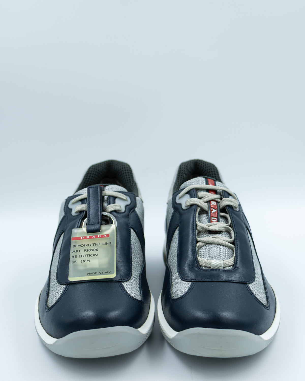 Prada Linea Rossa OG Americas Cup Sneaker - Navy Blue & Silver