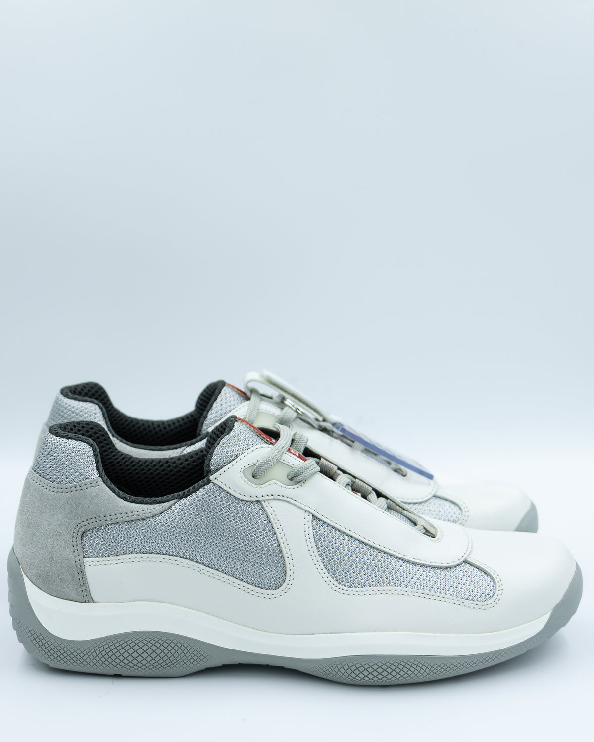 Prada -  Linea Rossa OG America’s Cup Sneakers – White Antique & Silver