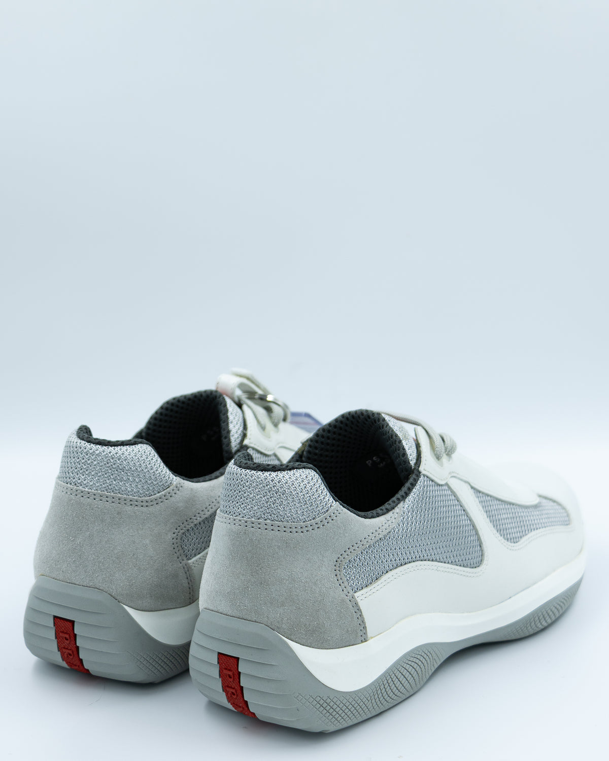 Prada -  Linea Rossa OG America’s Cup Sneakers – White Antique & Silver