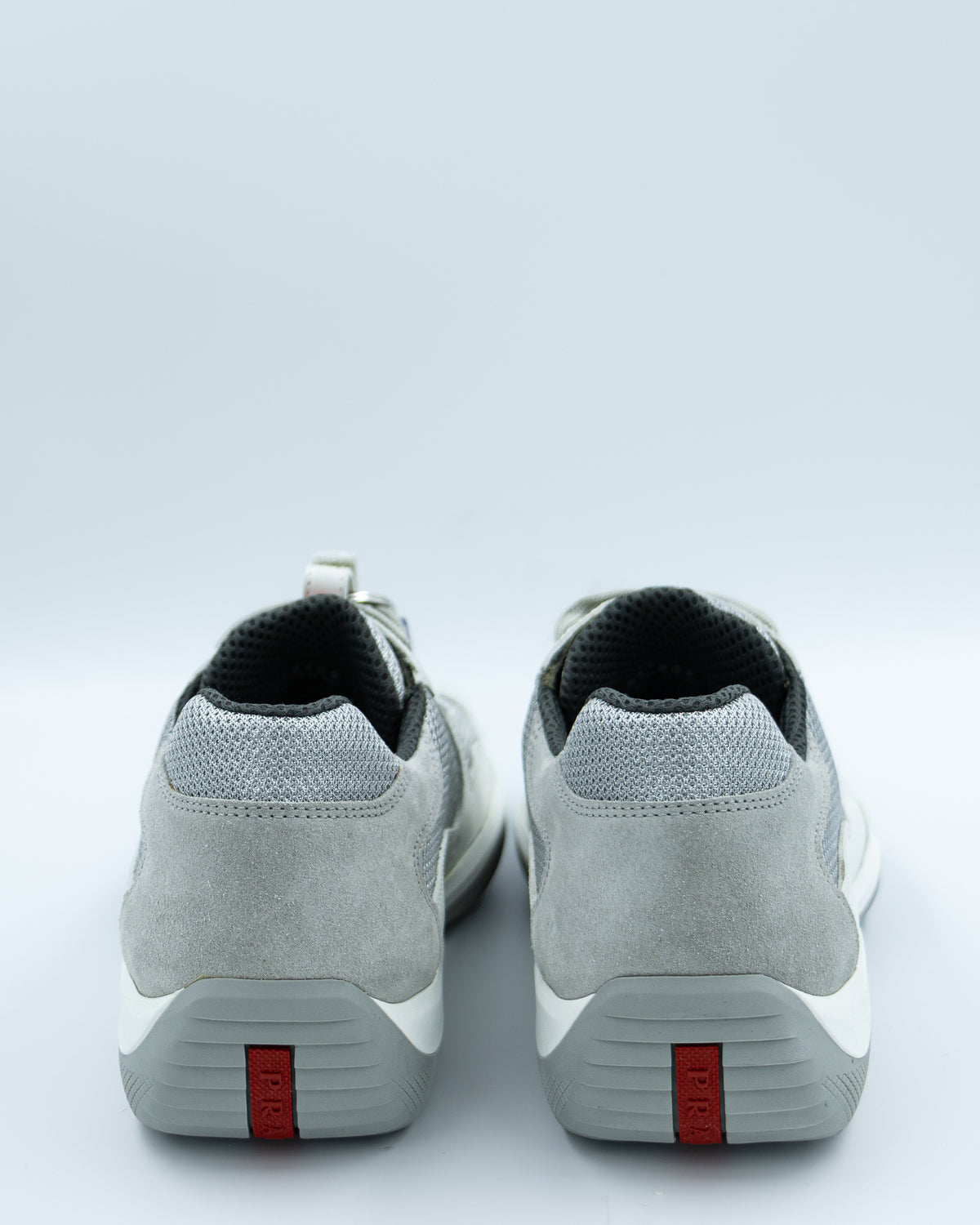Prada -  Linea Rossa OG America’s Cup Sneakers – White Antique & Silver