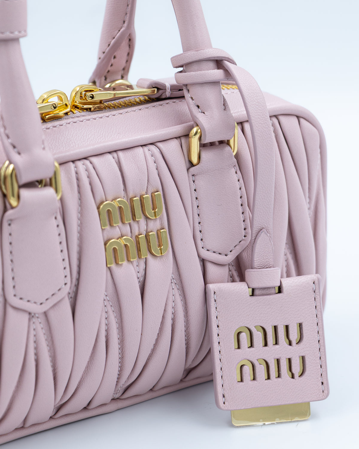 Miu Miu - Arcadie Matelassé Leather Mini Bag