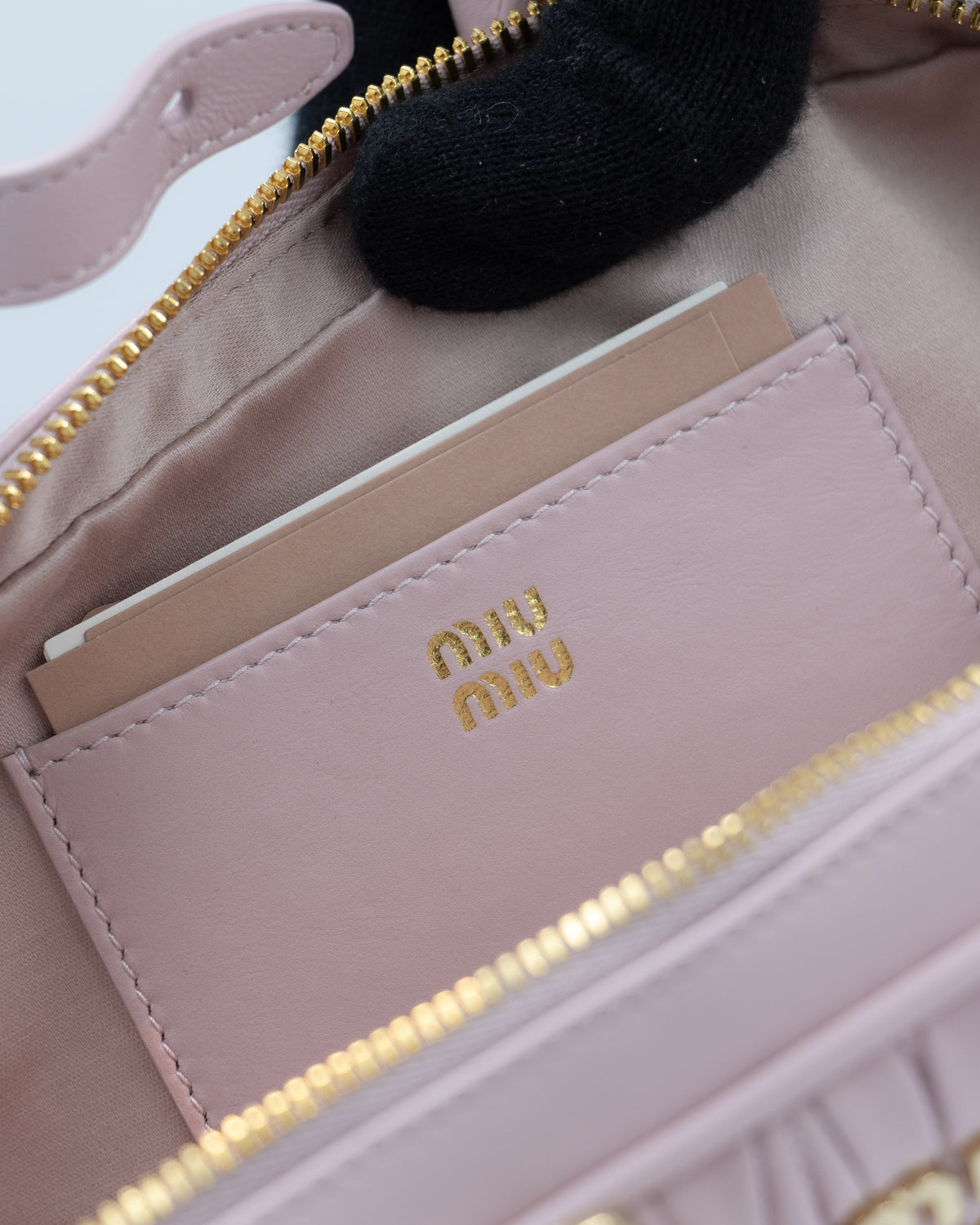 Miu Miu - Arcadie Matelassé Leather Mini Bag