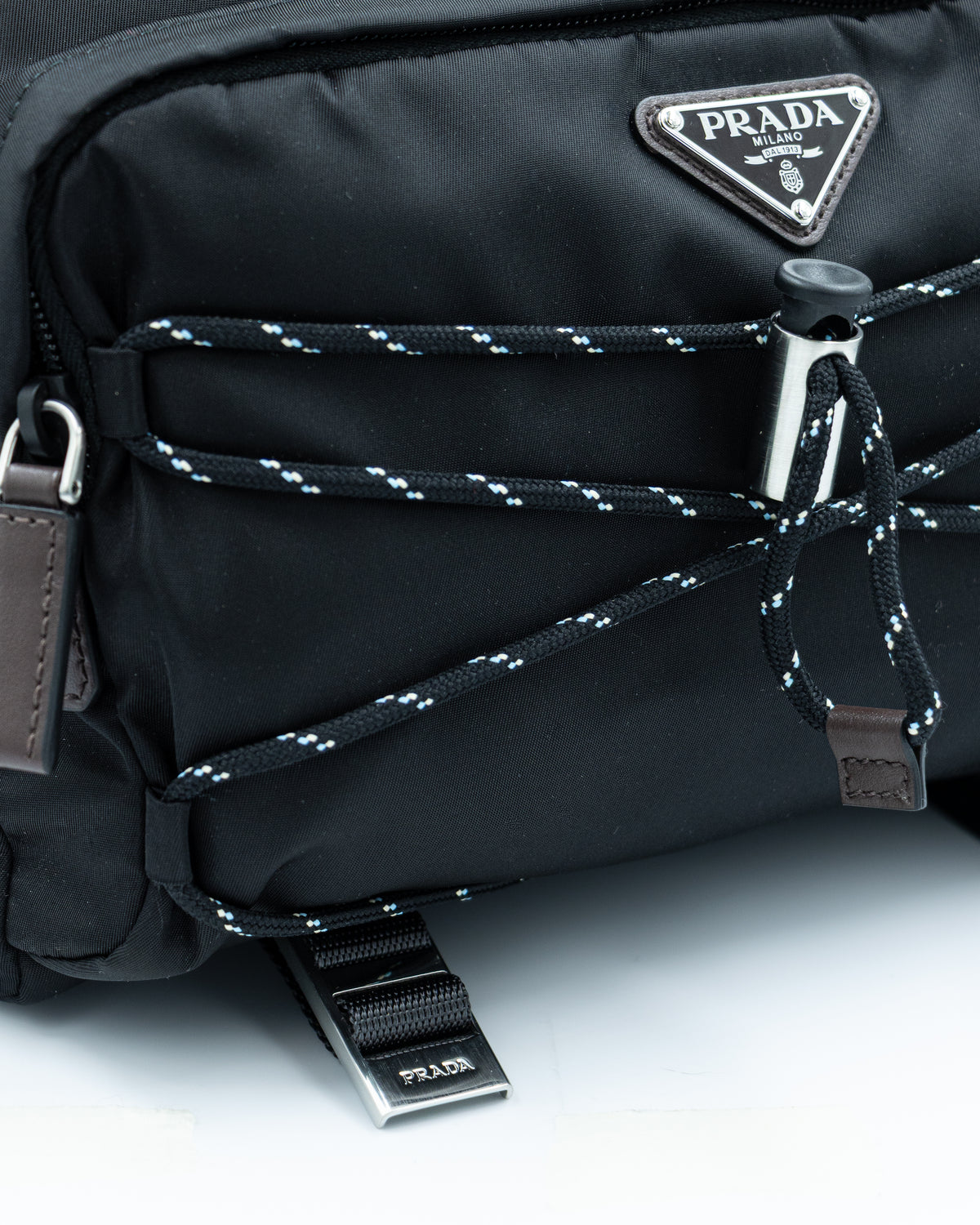 Prada -  Speedrock Re-Nylon & Leather Crossbody Bag