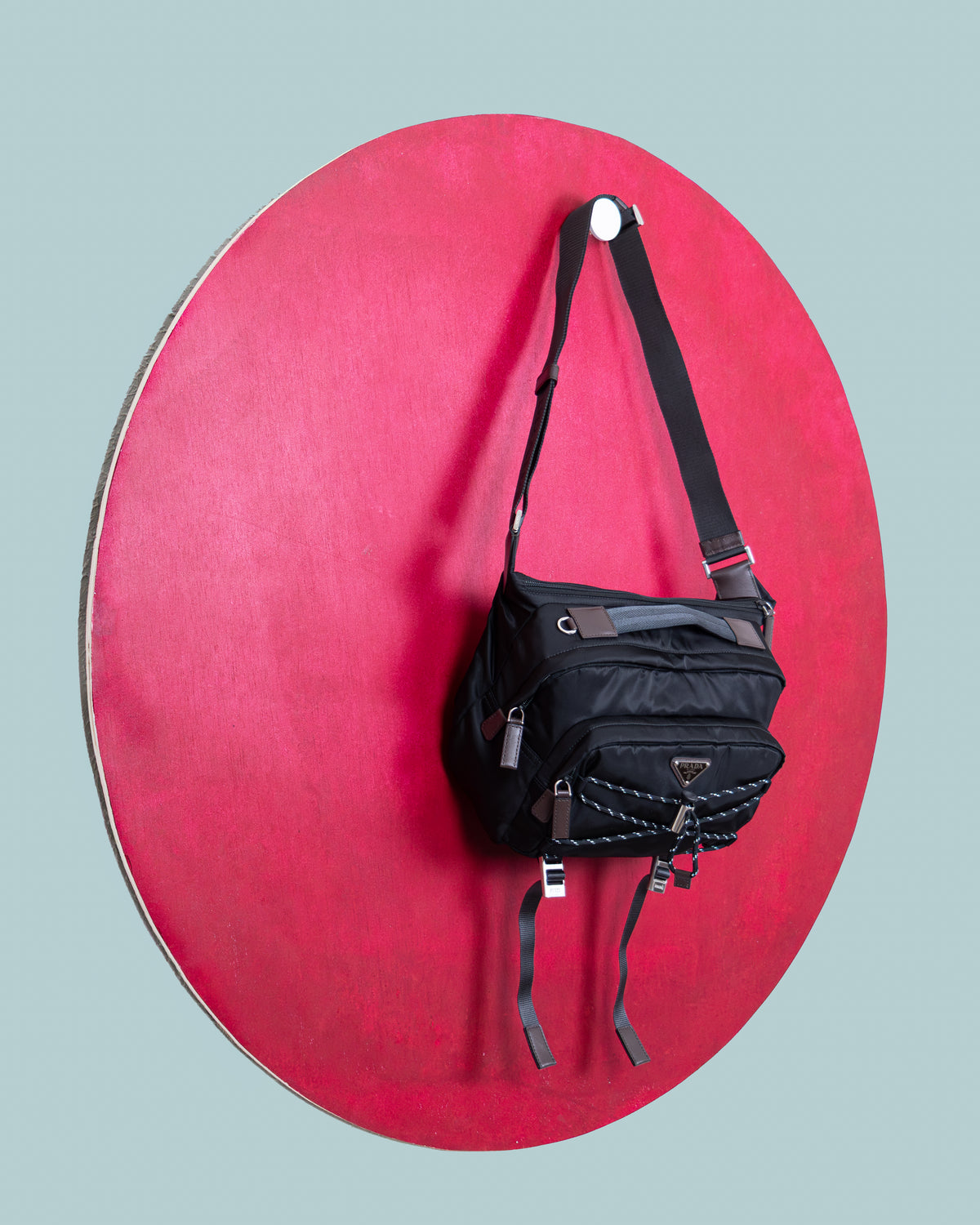 Prada -  Speedrock Re-Nylon & Leather Crossbody Bag