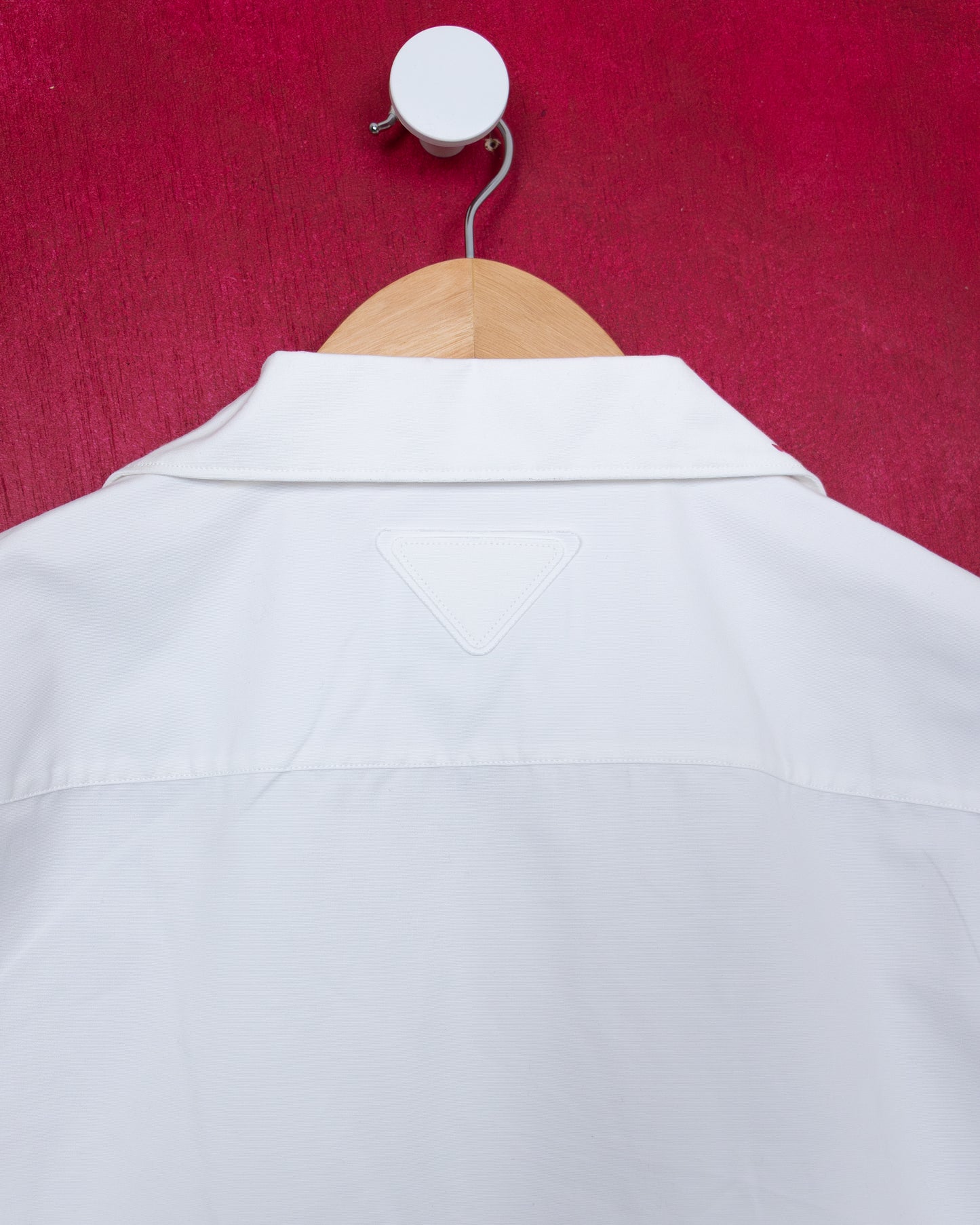 PRADA SS26 Runway Printed Cotton Bowling Shirt – “Cabin” Print.