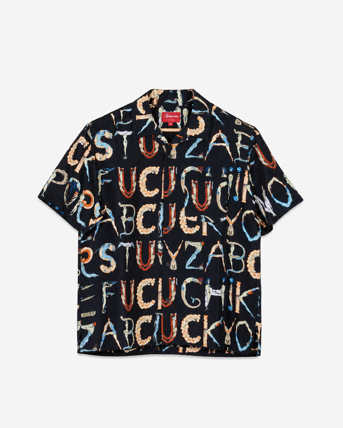 Supreme - SS18 Alphabet Silk Short Sleeve Shirt