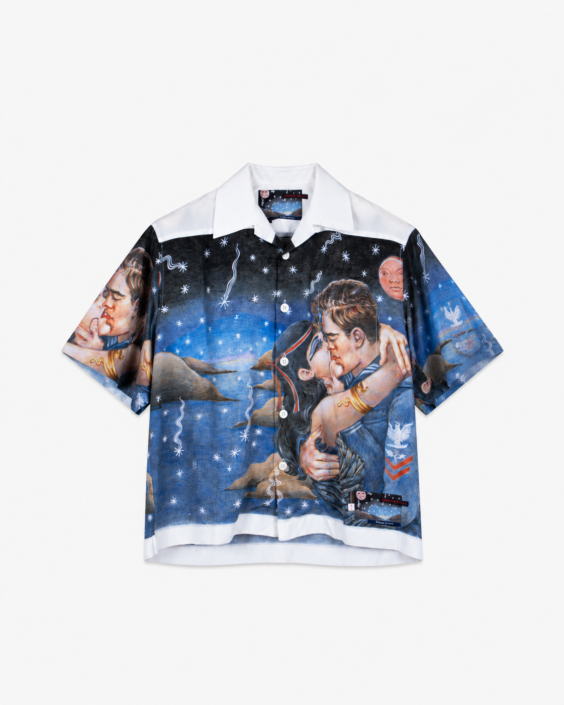 Prada -  FW16 “Impossible True Love” Short Sleeve Shirt – Viscose