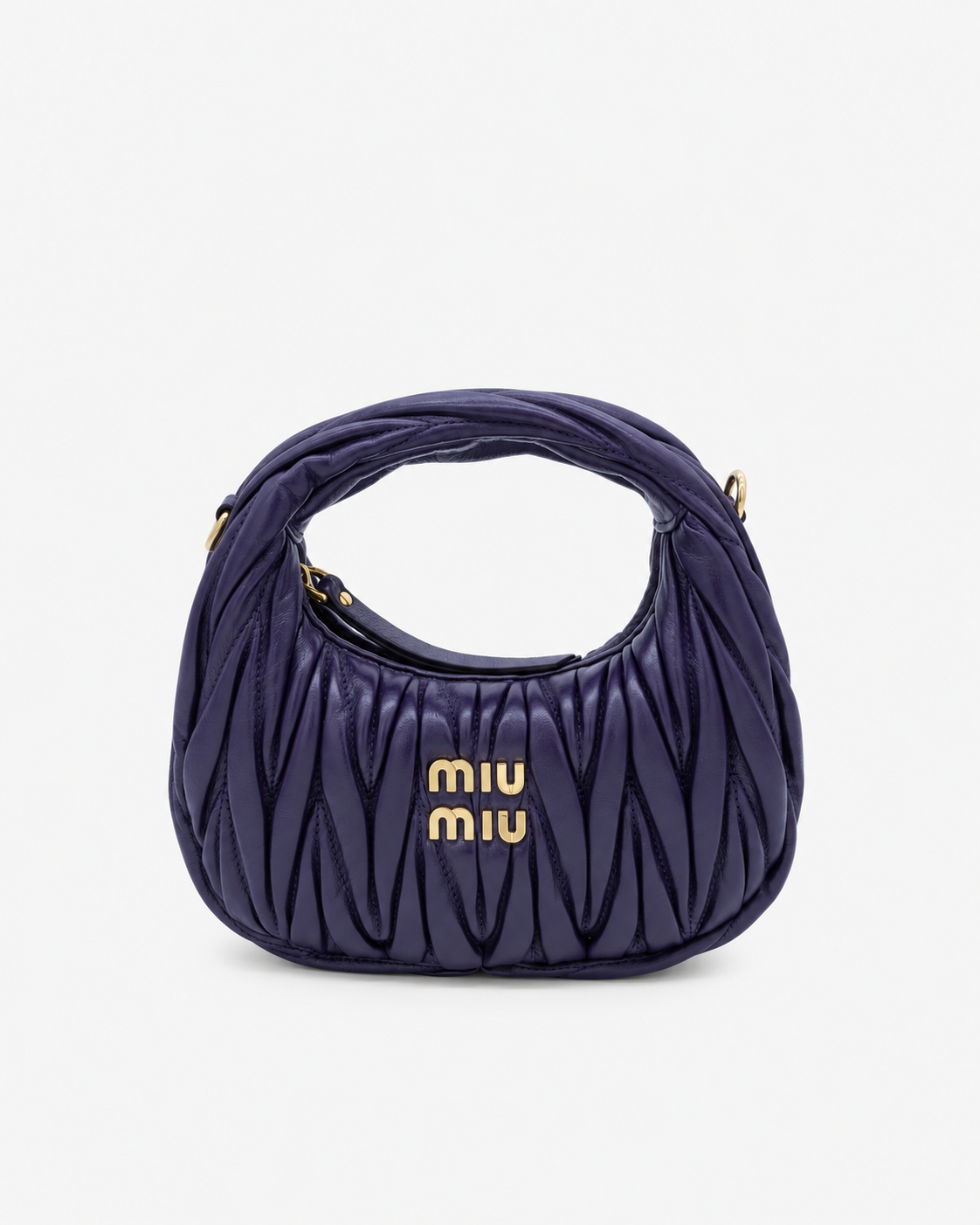 Miu Miu - Wander Matelassé Nappa Leather Mini Hobo Bag