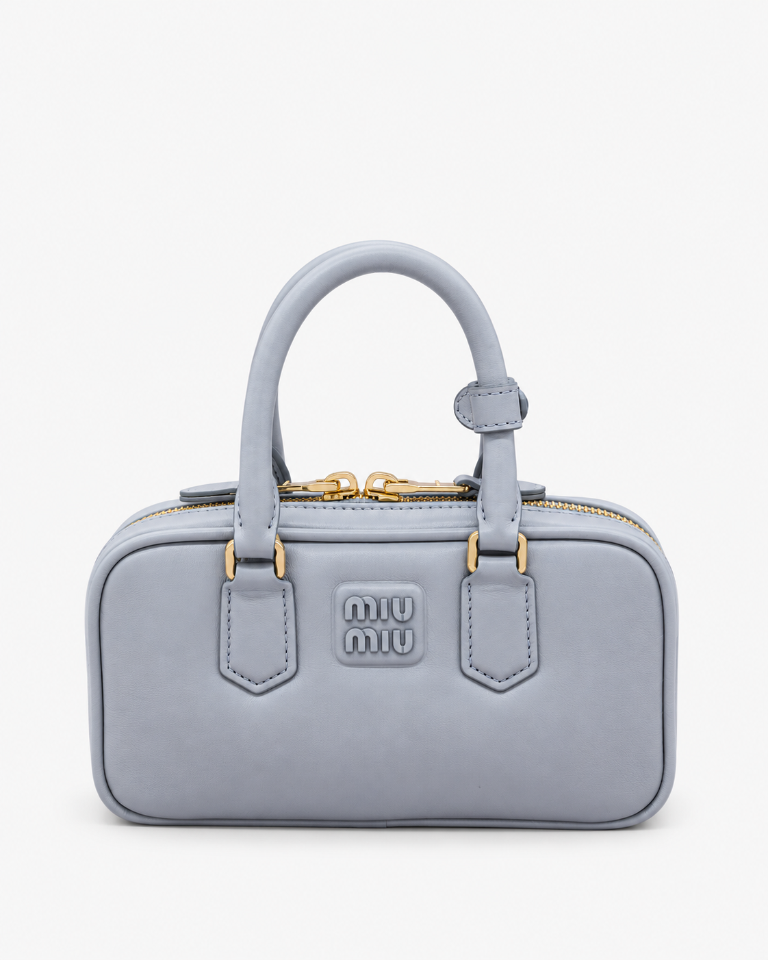 Miu Miu - Arcadie Leather Mini Bag with Lettering Logo
