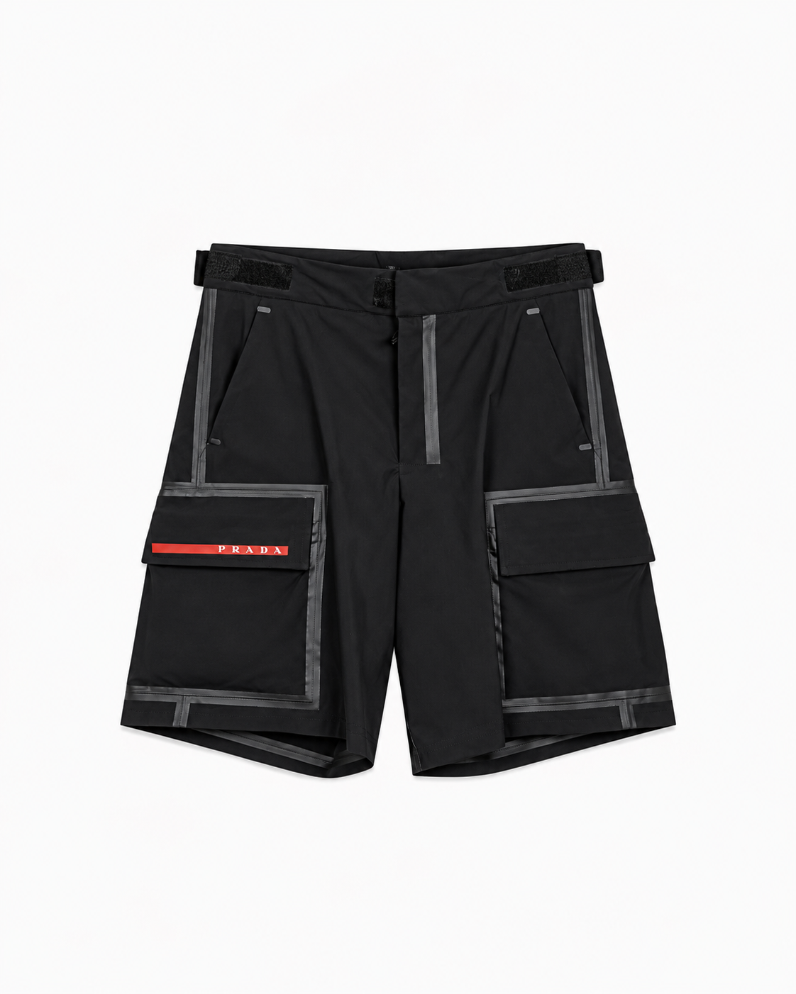 Prada - Linea Rossa Bio-Based Stretch Nylon Swim Cargo Shorts