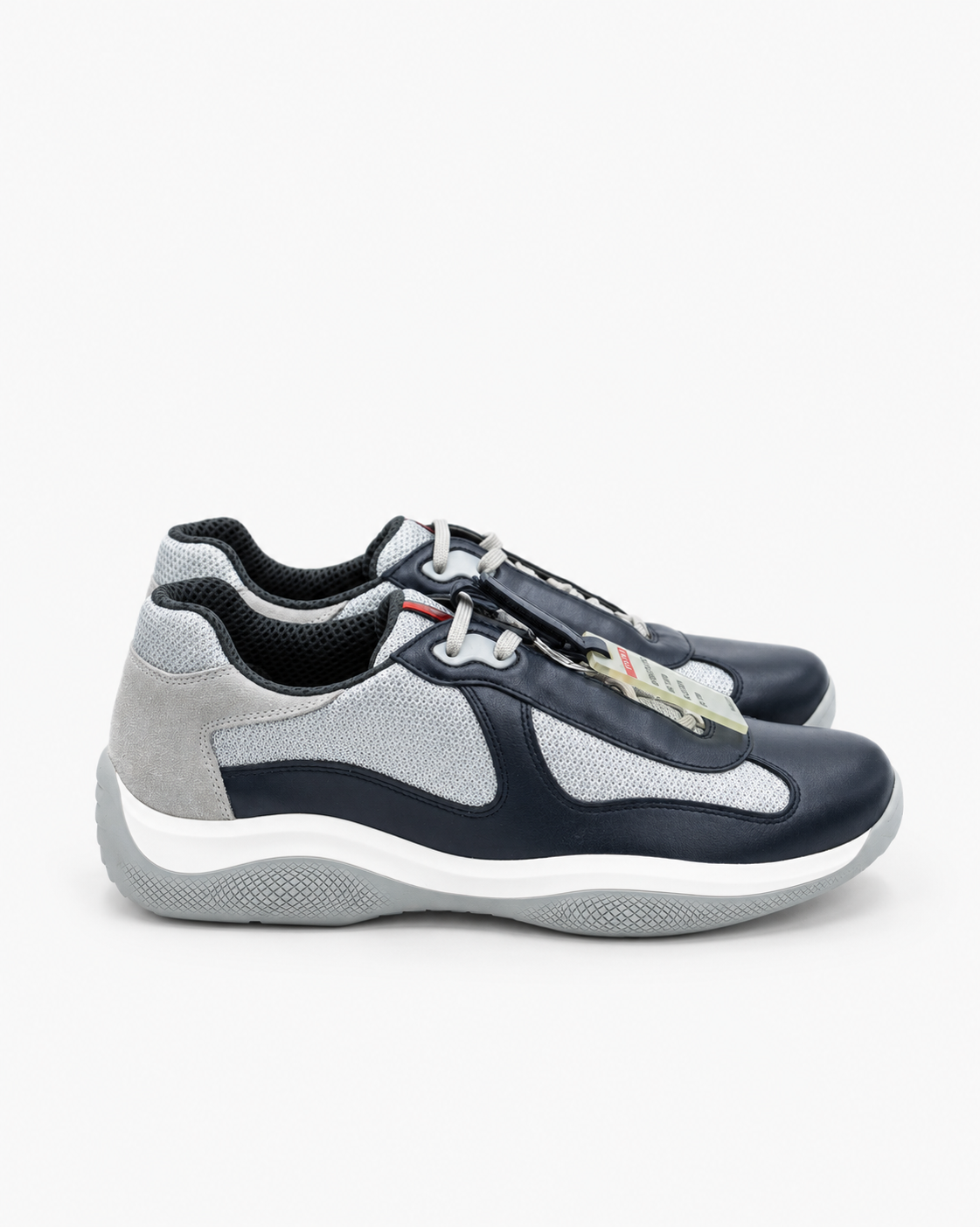Prada Linea Rossa OG Americas Cup Sneaker - Navy Blue & Silver
