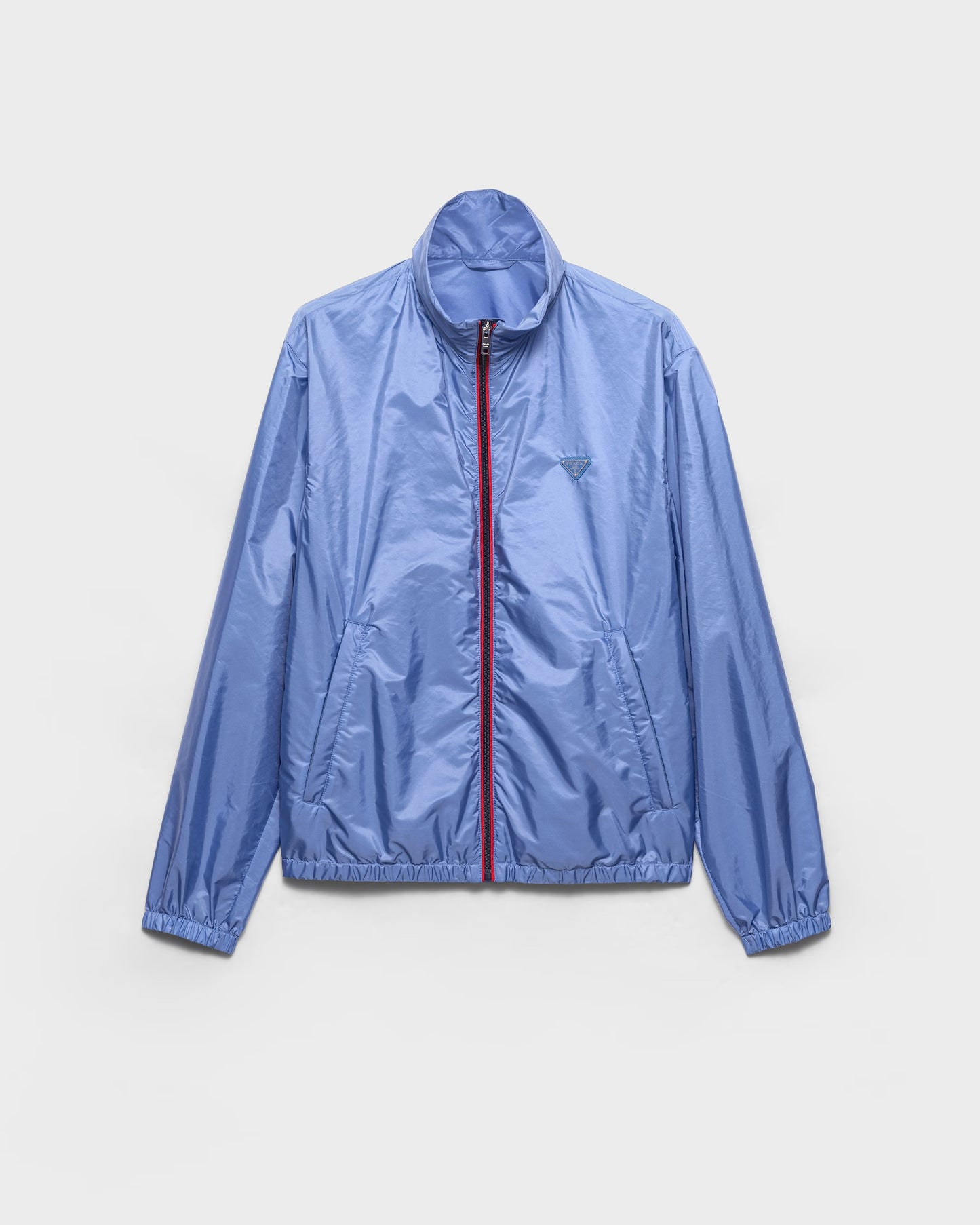 PRADA Re-Nylon Blouson Jacket – Baby Blue & Red (SS26)
