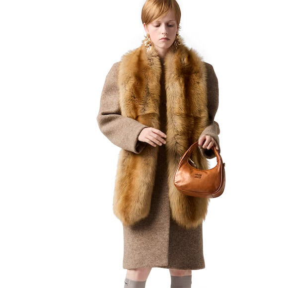 Miu Miu - Wander Aged Leather Bag – Cognac Brown (SS26)